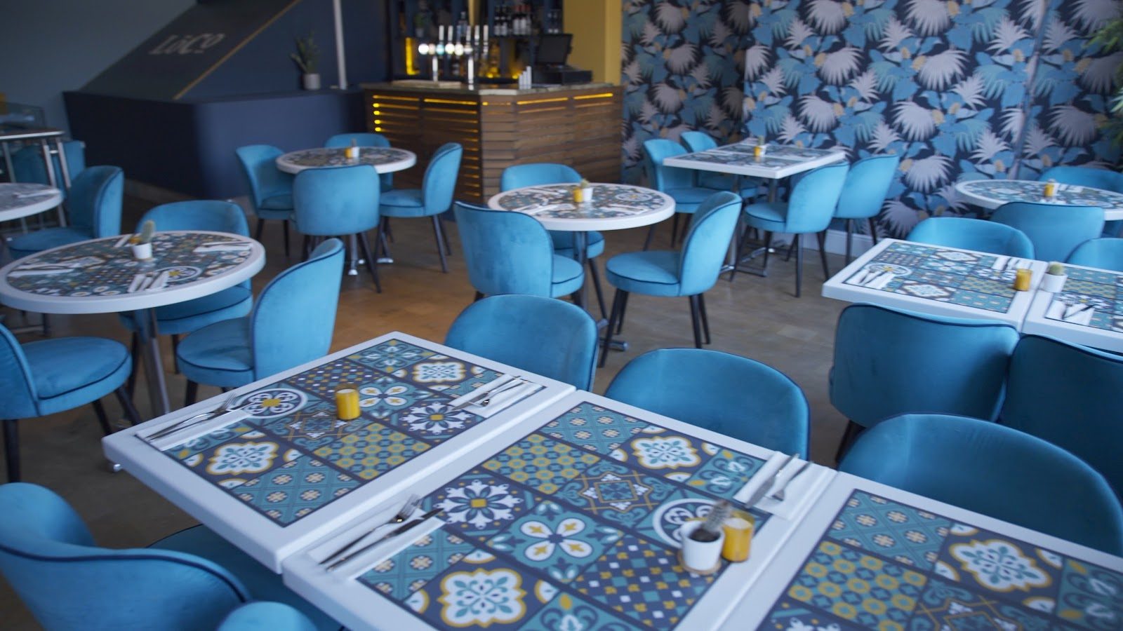 Food on the table at Loco Nantwich